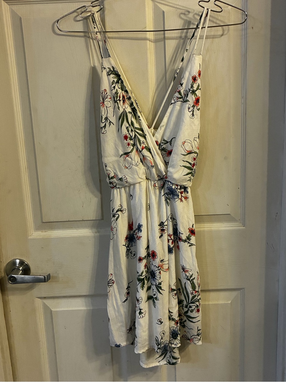 Final Touch floral wrap-front V-neck spaghetti strap dress, Size: S, NWT